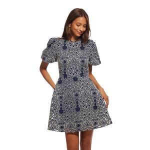 NWT Shoshanna Trace Embroidered Eyelet Fit Flare Dress Kentucky Derby sz 12